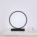 Creative modern minimalist black and white round table lamp - bedroom bedside lamp, living room, study, remote control desk lamp