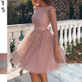 summer new arrivals: european and american style fashion long sleeve dress - high waist cocktail party evening gown