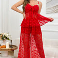 New arrivalexportfashionsexyintimates sexy mesh see-through suspender heart pajamas home clothes suit