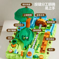 Jungle adventure marble run track tabletop game - 3-6 year old boys' marble maze educational toy