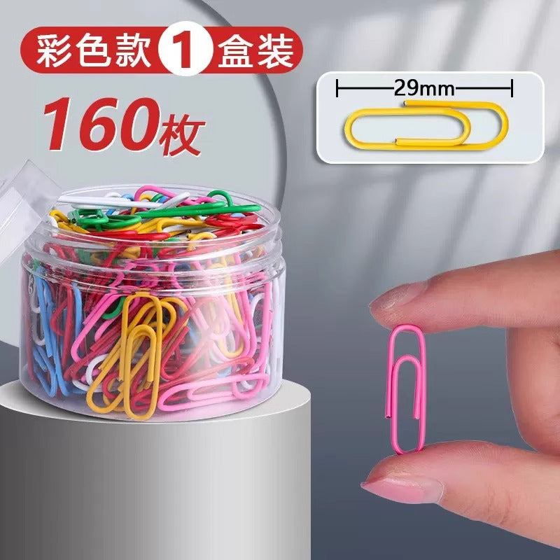 Deli 0018 Paper clip Silver metal paper clip Steel core Paper clip manufacturers wholesale office supplies
