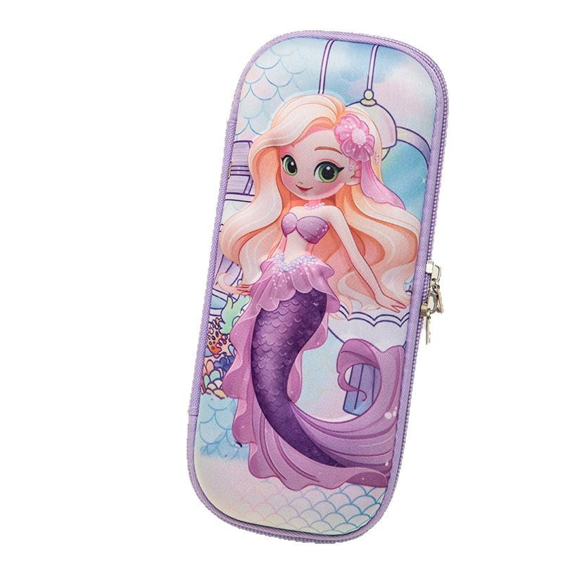 Wholesale 3deva stationery box cute cartoon pencil box student stationery large capacity pencil bag unicorn