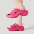 2024 summer fashion height increasing sandals women's outdoor new thick sole non-slip ins trendy beach flip flops sandals