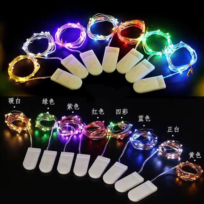 LED copper wire light waterproof small lantern flashing light string light rose bouquet decorative light gift box decorative lantern