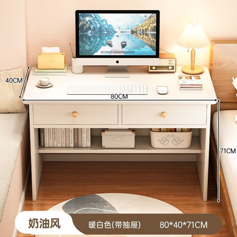 Corner desk bookshelf combo - all-in-one home study desk with drawers for students, high schoolers, and computer use