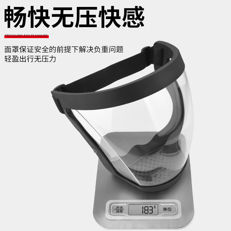 High-clarity protective face shield - transparent full face cover, hd anti-dust, anti-fog, ideal for pesticide application, face protection, and welding