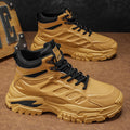 Workwear men's shoes winter non-sliphikingbootsmenthick soleheight increasingdad shoessportscasualhigh top trendy shoes