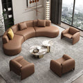 Hotel lobby hall semi-circular arc-shaped reception coffee table sofa sales office reception area new chinoiserie commercial place