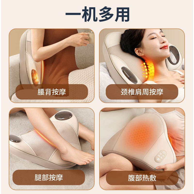 Factory wholesale electric neck, back, shoulder, and full body automatic home multifunctional cushion pillow massager