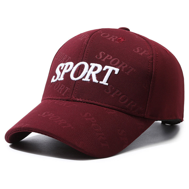 Baseball Cap Letter Embroidery Cap Men's and Women's Fashion Casual Versatile Hat Outdoor Sports Shade Sun Protection Hat