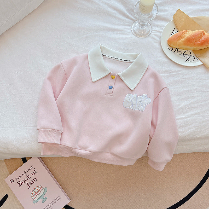 【sweatshirt collection】girls' sweatshirt - new spring/autumn cartoon long sleeve fashionable and stylish casual top for little girls
