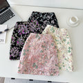 Fashionable age-reducing heavy sequin flower skirt for women high waistslimming look a-line short skirt work clothingaccessible luxuryclassy sense