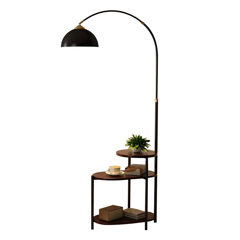 Living room fishing floor lamp retro sofa next to a few shelves for bedroom classy bedside table atmosphere lamp