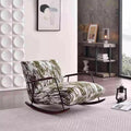 Ink painting retro rocking chair for home single bedroom living room balcony lazy sofa casual lounge chair casualaccessible luxury style
