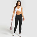 Naked cut out design beautiful back fitness tops running high intensity yoga bra vest halter sports intimates women