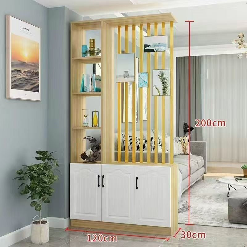 Entrance door shoe cabinet, entrance cabinet, all-in-one screen partition, living room cover, wine cabinet, storage rack, prosperous decoration cabinet