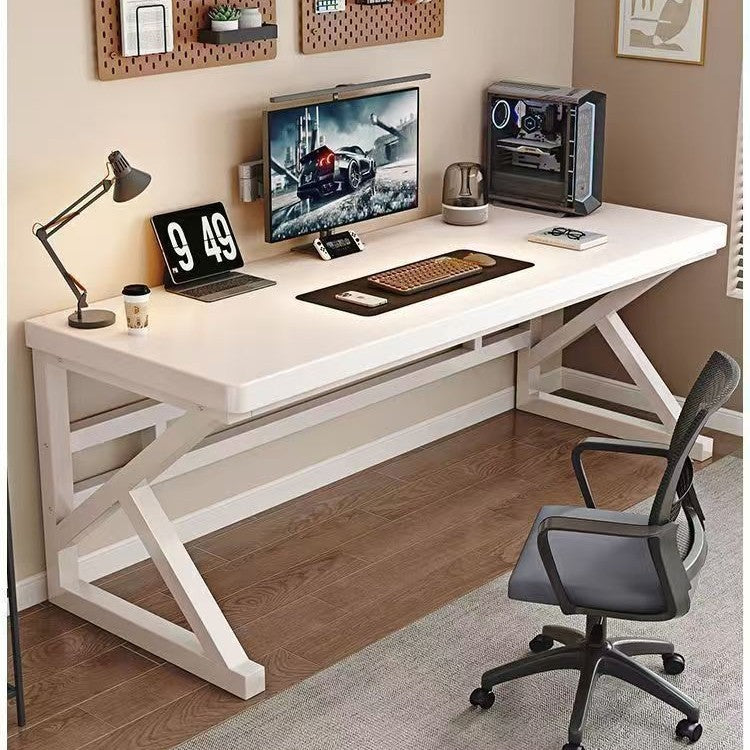 Bookshelf all-in-one table with perforated board study table bedroom simple office desk student for home solid wood desktop computer desk
