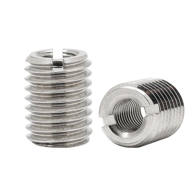 304 stainless steel 303 inner and outer teeth one-word slotted screw sleeve variable diameter nut thread conversion sliding wire braces M2-M12