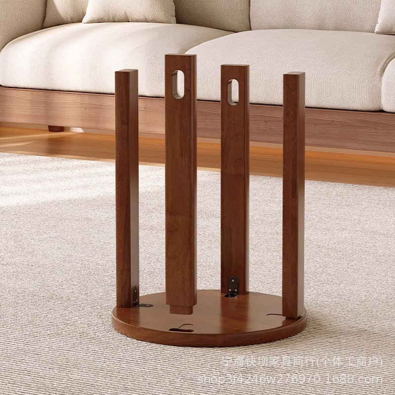 Four-in-one solid wood stool for home stackable low stool combination tall round stool stacking stool restaurant stacking bench spare
