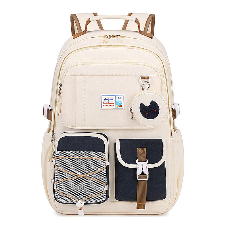 Rui brand schoolbag female junior high school student high school high school large-capacity college student backpack 2024 new girl cute backpack