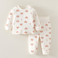 Babibele baby clothes autumn and winter quilted baby kids thin cotton high waist belly protection home clothes kidsintimatessuit