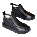 Winternew arrival genuine leather men's shoes wool fleece-linedheattechcasualeasiest for matchboots slip-on casual shoes non-slip cotton boots