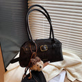 Korean style niche versatile shell bag for women - autumn 2025 retro work commute shoulder bag - high-end handbag