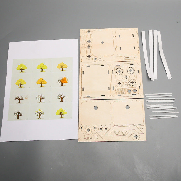 Steam hand animation machine TV creative DIY primary and secondary school students handmade materials technology small production