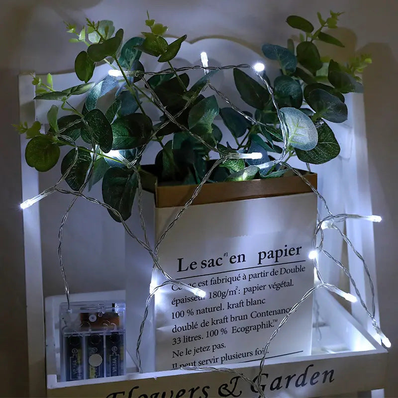 LED flash light string, battery light string, outdoor Christmas lights, festive wedding decoration lights, star light string.