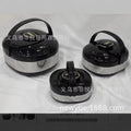 980 factory hot selling cross-border hot selling fresh-keeping lunch box thermal insulation bucket high-end stainless steel thermal insulation pot fresh-keeping bucket three pieces 6