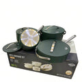 Uakeen 4pcs soup pot suitthickened stainless steel casserole non-stick pot suit multi-specification for home stew pot