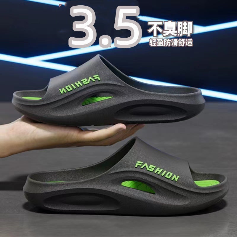 New men's slippers - summer thick-soled, cloud-like comfort, indoor/outdoor beach sandals, anti-slip, wholesale