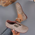 export  summer soft leather flat loafers women's round toe slip-on plus size comfortable and versatile shoes
