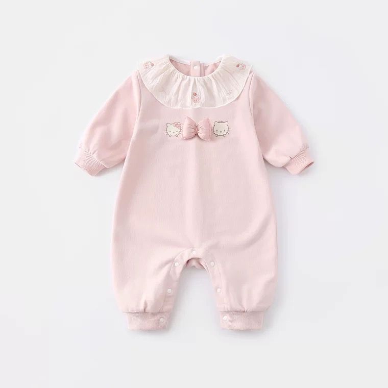 Spring & fall stylelong sleeves jumpsuit baby baby autum clothes monthly age early autum outing clothes autum clothes infant khaki