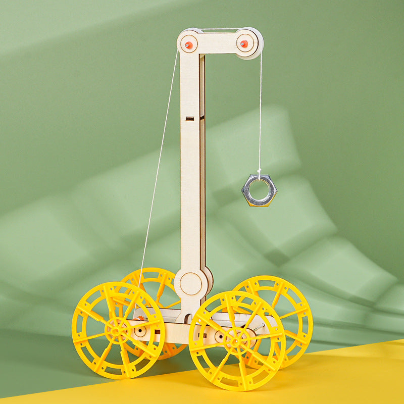 Gravity car technology small production DIY kinetic energy science experiment small handmade puzzle teaching aids model material package