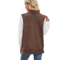 Fashion cross-border export new women's clothing  independent station v-neck loose outer vest vest waistcoat sweater