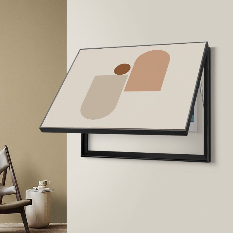 Modern simple meter box decorative painting Morandi small fresh blocking distribution box hanging painting weak electric box cover wall painting