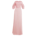 new european and american export evening gown,    lace maxi dress, african plus size pleated skirt