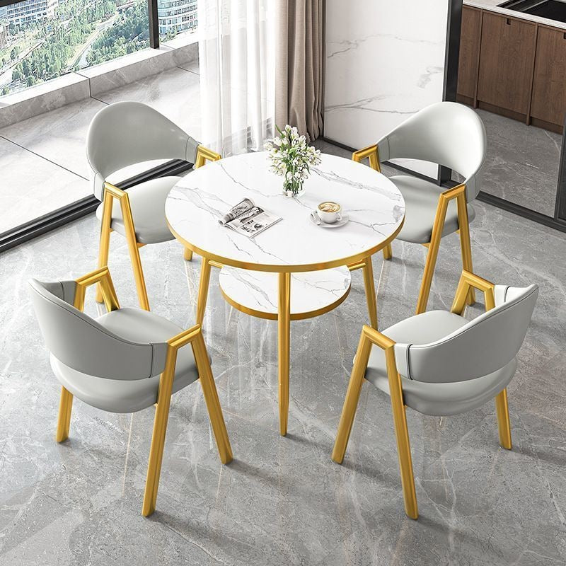 Scandinaviancasualcasual reception negotiation table and chair combination milk tea coffee shop apartment b&b dining table balcony small round table