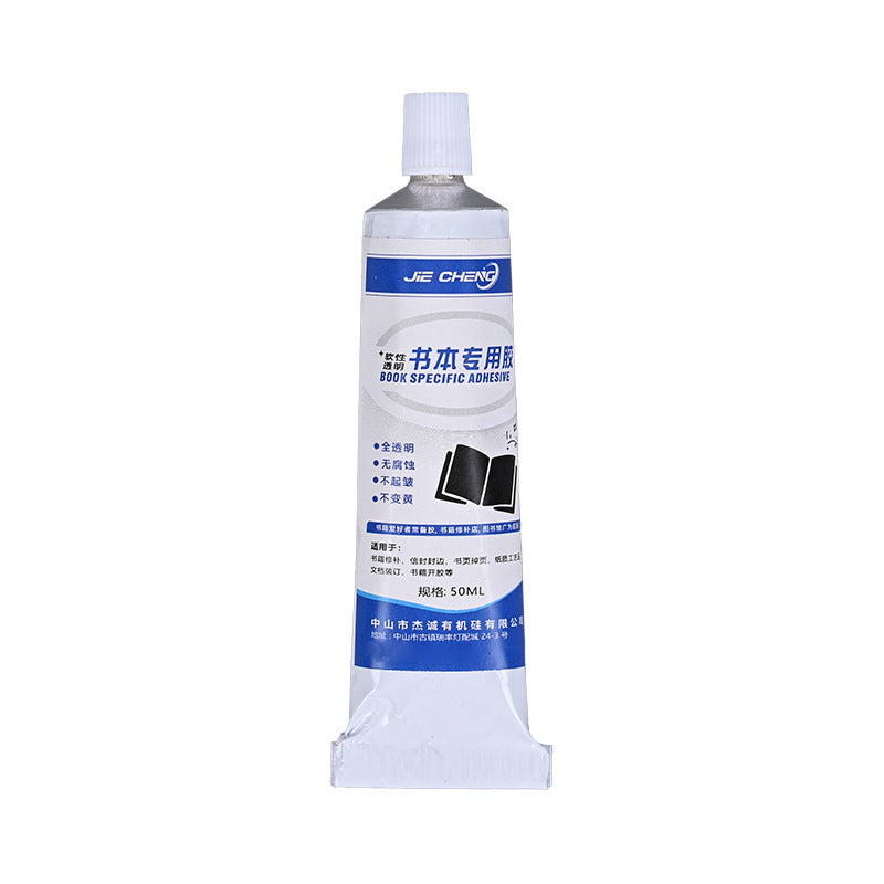 Cross-border special glue for Jiecheng books, book crack filling glue, document binding, document transparent sealant