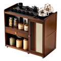 Mobile small tea table tea cabinet for home balcony tea table tea table all-in-one coffee table table tea drinking complete set