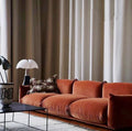 Arflex bread particle fleece fabric sofa - cream white, light luxury style, ultra-soft designer lazy sofa for living room