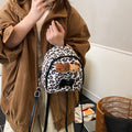 Leopard print hello kitty backpack - new 2025 autumn/winter fashionable, portable, retro, and unique design for women