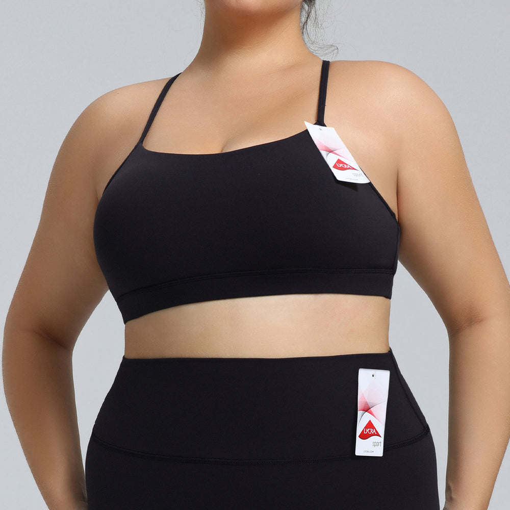 Amazon's new plus size yoga clothes for women lycra classy sense tight sportswear suit lulu same style fitness clothes