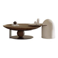 Source factory accessible luxuryclassy coffee table living room for home side table corner table combination round walnut coffee table