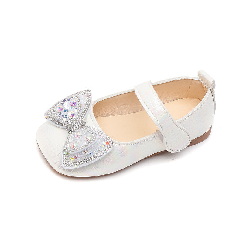 Girls' shoes  spring/autumn collection: kids' & toddler leather shoes, princess loafers, soft-soled flats for little girls (sizes for toddlers to pre-teens)