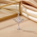 popular versatile zirconium-inlaid love necklace, accessible luxury niche jewelry for women, high-end sense of exquisite non-fading clavicle chain