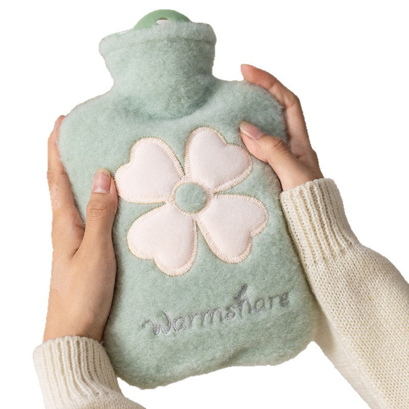 Hot water bottle filled with water and extra thick belly warmer hot water bottle hand warmer female student belly warmer cute stuffed large and small sizes