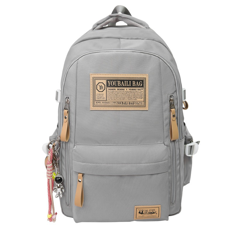 School bag junior high school girl student backpack high school college student travel backpack large capacity nylon backpack male wholesale