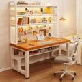 Computer desk for home student bedroom simple desk bookshelf all-in-one writing desk high-looking perforated board study table